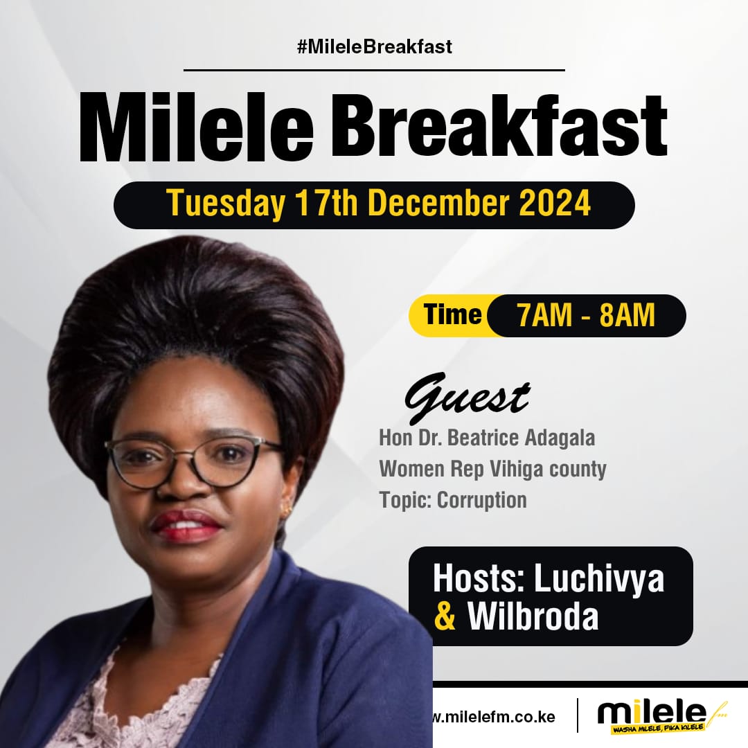 Wasaa wa Kikao ndani ya <a href="/Milele_FM/">Milele FM</a> Leo tunaangazia hali ya kisiasa nchini #LuchivyaNaWilbrodaMilele
