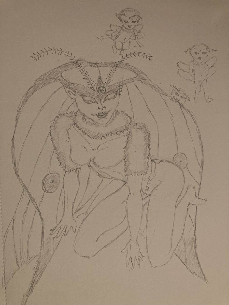 JMMartist's tweet photo. “Bye-Byee…Mr.Tough stuff you were kind of fun”. Tonight I did a very quick Sketch of Rosine the queen of the lost children! 🦋#Rosine #berserk #ベルセルク #fanart #sketch #artwork https://t.co/s0rL1r7qFj