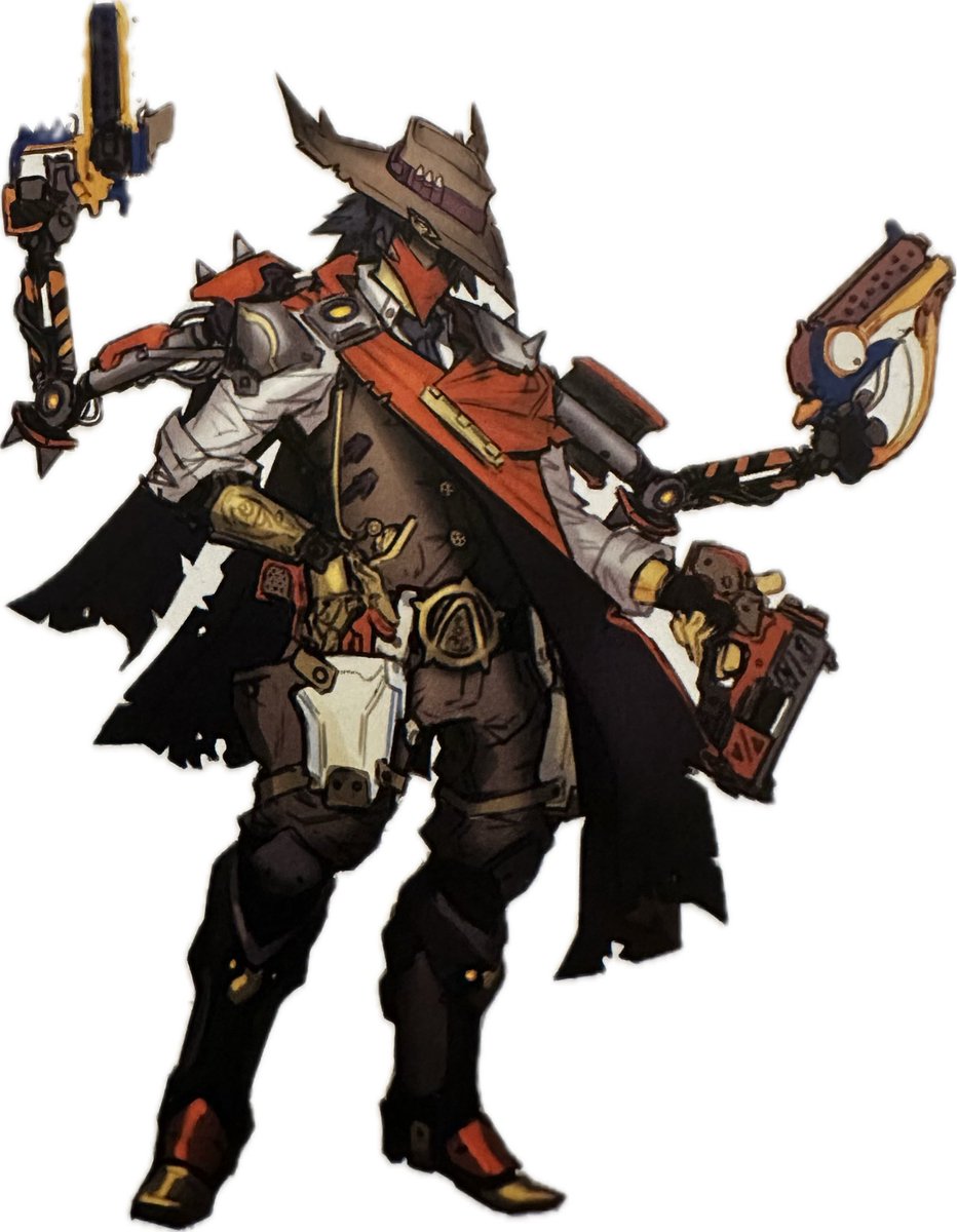 Ki11ersix's tweet image. Yo flipping through the #Borderlands3 art book, this early Zane concept seems to have kinda showed up in #Borderlands4 by way of the enemies with extra robo arms