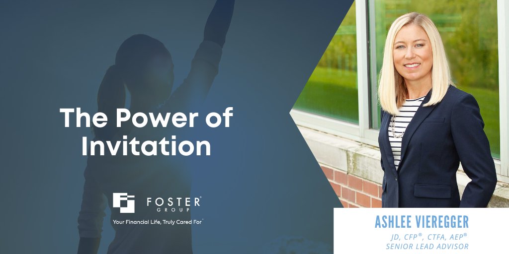 How can extending a powerful invitation create an opportunity for connection? Ashlee Vieregger, Senior Lead Advisor, helps take a look! Learn more.

content.fostergrp.com/the-power-of-i…