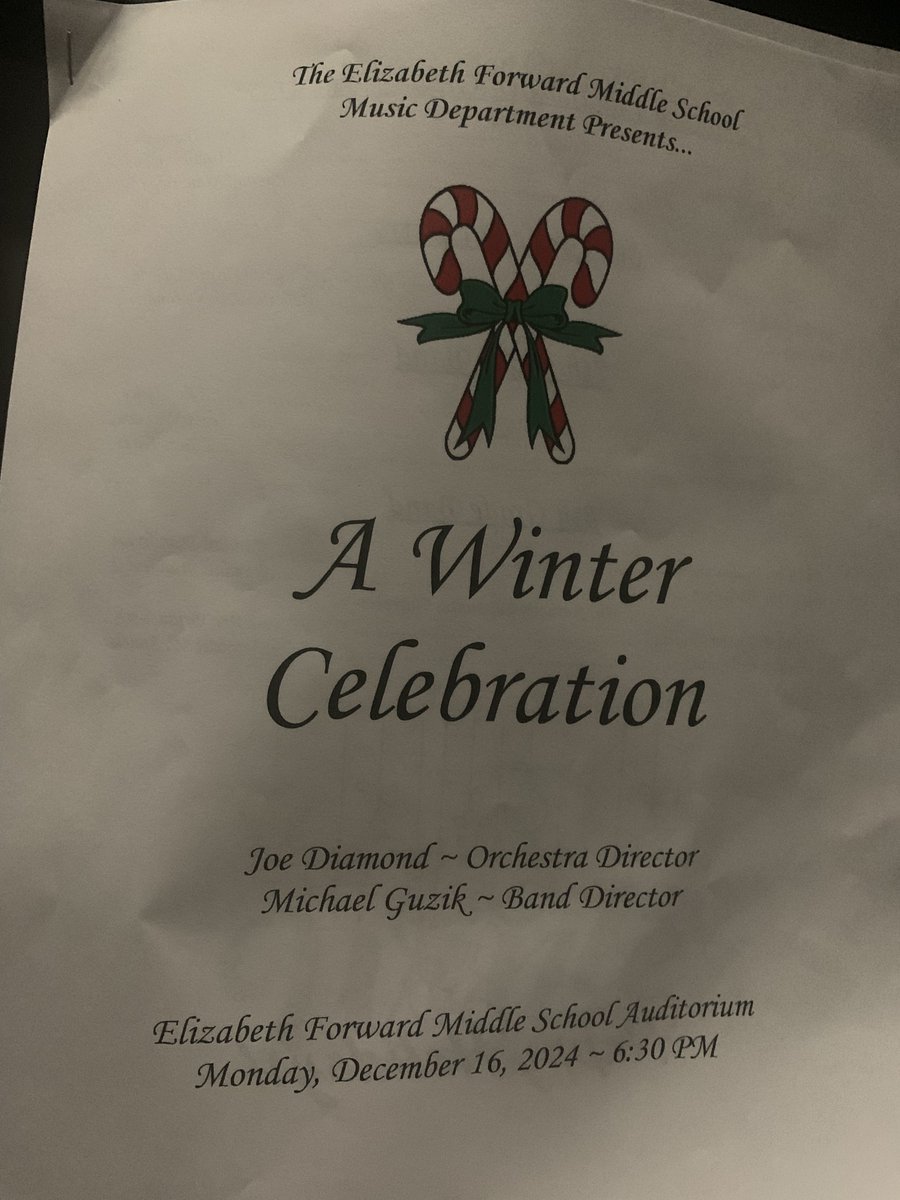 EF Elementary Band (@band_ef) on Twitter photo Congratulations to all of the Elizabeth Forward Middle School 7th grade and 8th grade band and string students on an outstanding concert this evening. <a href="/EFMSWarriors/">Elizabeth Forward Middle School</a> <a href="/EF_BandBoosters/">EF Warrior Band Boosters</a> Congratulations to all of the Elizabeth Forward Middle School 7th grade and 8th grade band and string students on an outstanding concert this evening. <a href="/EFMSWarriors/">Elizabeth Forward Middle School</a> <a href="/EF_BandBoosters/">EF Warrior Band Boosters</a>