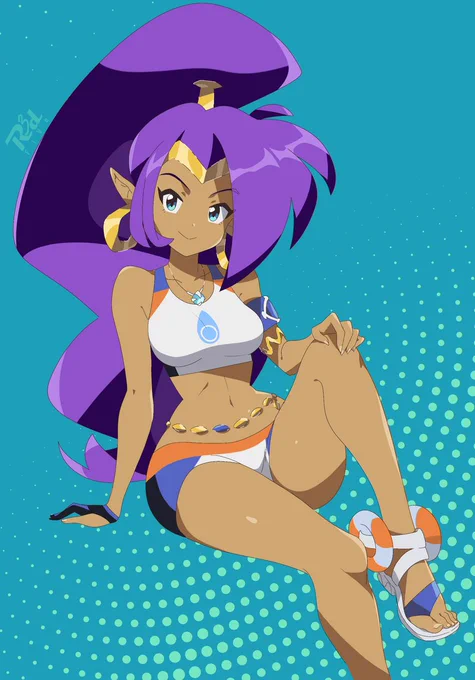 Shantae's Nessa cosplay