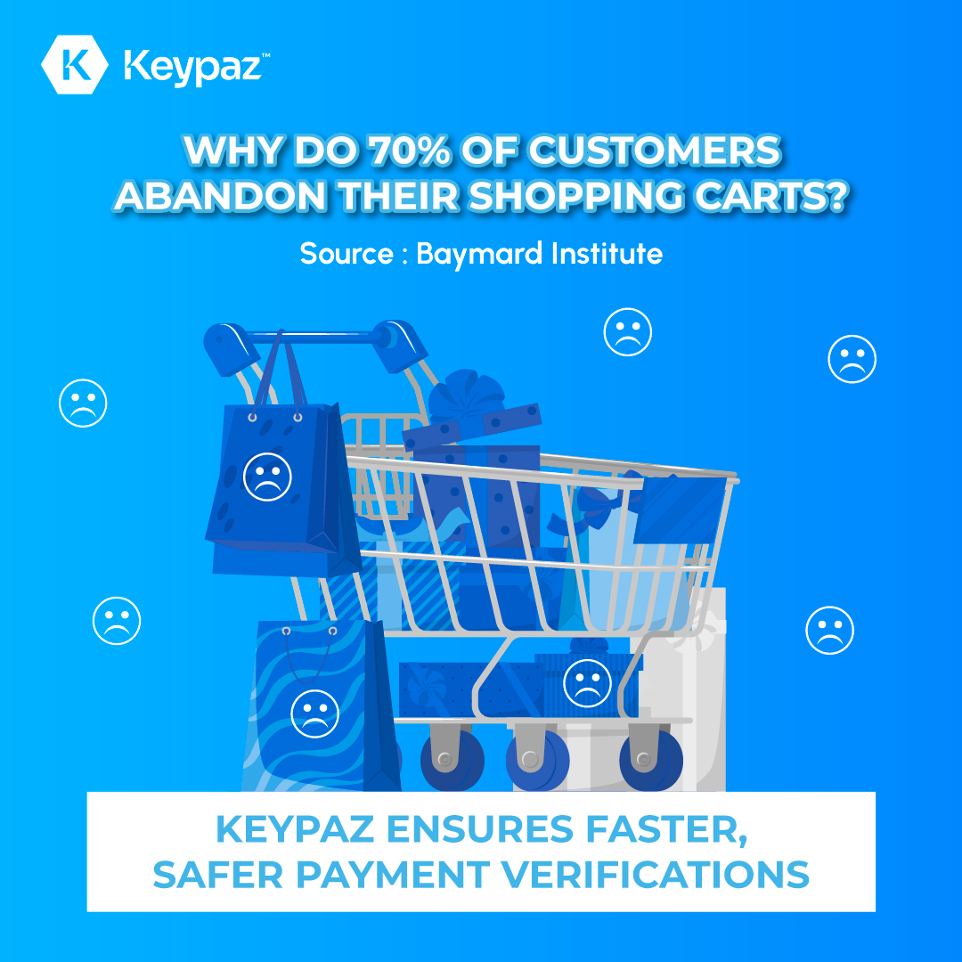 keypazsecure's tweet photo. 🛒Lost customers? It’s time to fix that!
Cart abandonment hurts your business, but slow or unsafe verifications don’t have to be the reason.⚡
👉Learn how at https://t.co/c08uzrq2ki now!
#Keypaz #FasterPayments #SecureTransactions #AI #b2b #startup #startup #tech #ecommerce https://t.co/UklbAG09ho