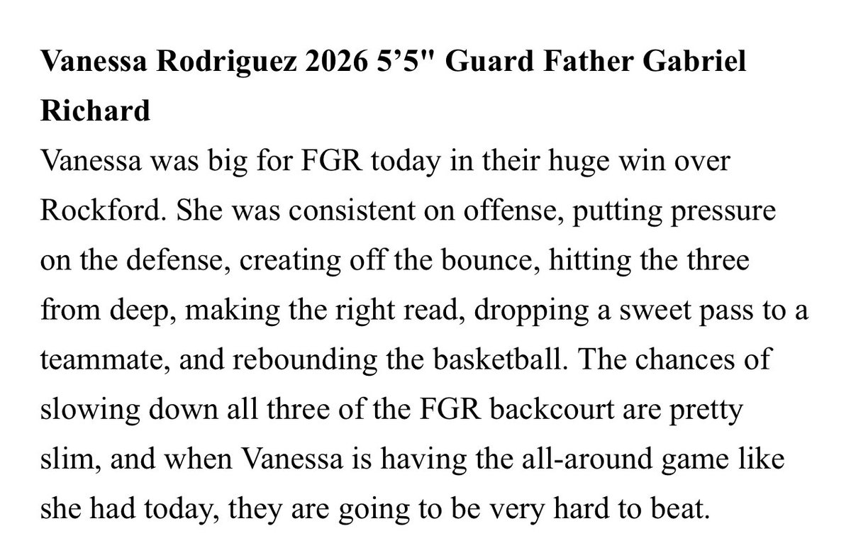 Thank you for the write up! <a href="/fgrhoops/">CoachCain</a> <a href="/FGRathletics/">Fr. Gabriel Richard</a> <a href="/MImystics/">Michigan Mystics</a>