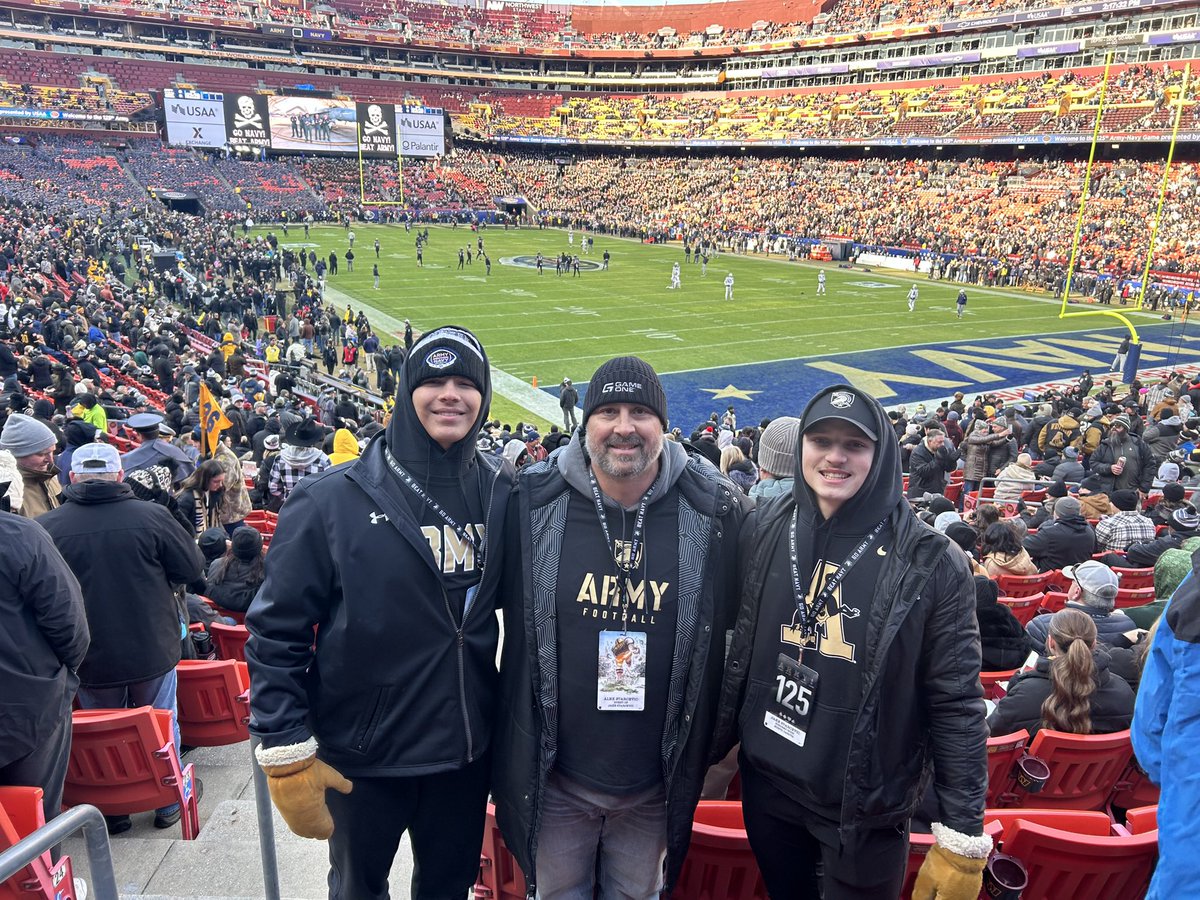 Jake Starcevic (@jakestarcevic) on Twitter photo Had a great trip to Washington, D.C.! It was awesome to get to experience my first Army-navy game with my dad and brother! #GoArmy #BEATnavy <a href="/ArmyWP_Football/">Army Football</a> <a href="/CoachJeffMonken/">Jeff Monken</a> <a href="/CoachJuice17/">Coach Juice</a> <a href="/goblackknights/">#GoBlackKnights</a> Had a great trip to Washington, D.C.! It was awesome to get to experience my first Army-navy game with my dad and brother! #GoArmy #BEATnavy <a href="/ArmyWP_Football/">Army Football</a> <a href="/CoachJeffMonken/">Jeff Monken</a> <a href="/CoachJuice17/">Coach Juice</a> <a href="/goblackknights/">#GoBlackKnights</a>