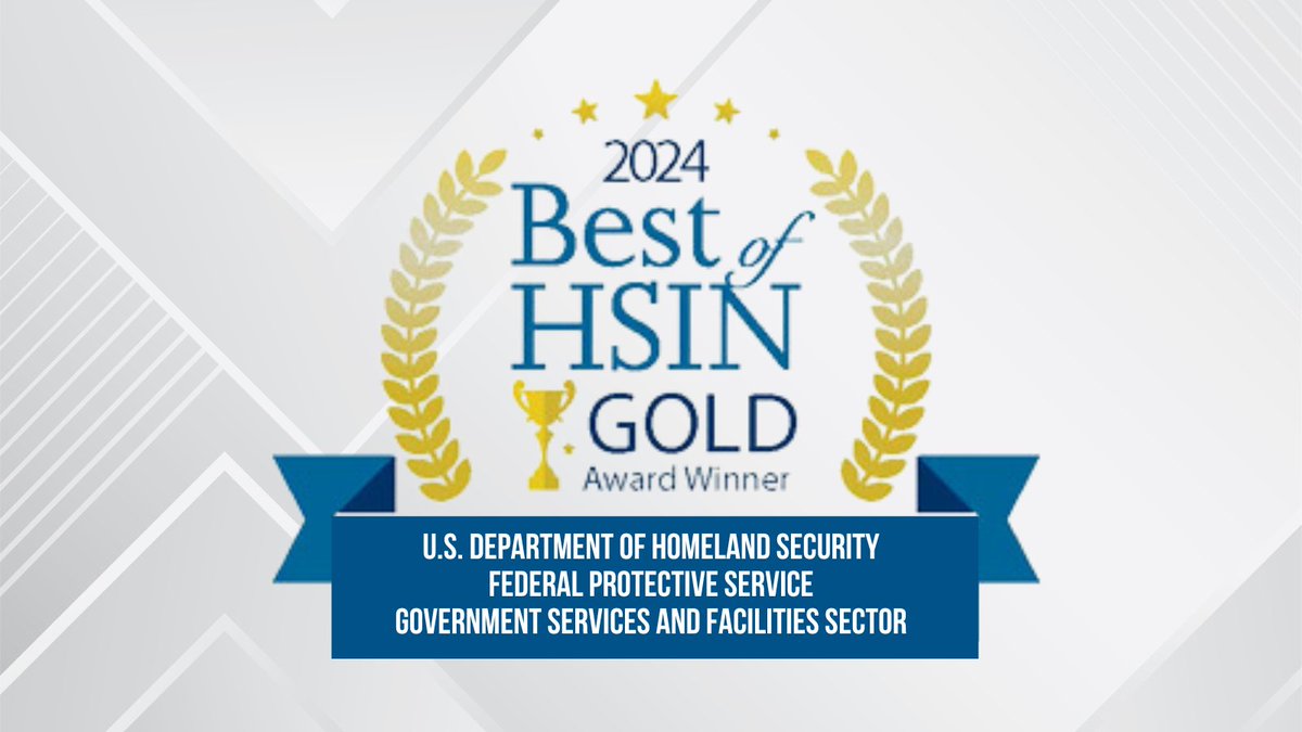 FPSDHS's tweet photo. This #MotivationMonday we’re thrilled to announce that @FPSDHS earned a Best of Homeland Security Information Network Gold Award! 🎉
Thank you to everyone who contributed to this achievement! #ThisIsFPSDHS #PublicSafety #SecurityInnovation https://t.co/AdwnD1tkPO