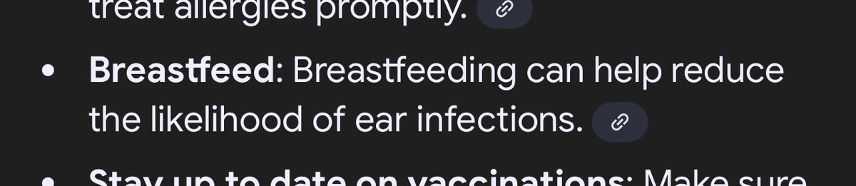 DenimSlinger's tweet photo. @gordonkeith I’m having chronic ear infections so I looked up how to prevent them #MommyMilk https://t.co/aryq9FGBwO