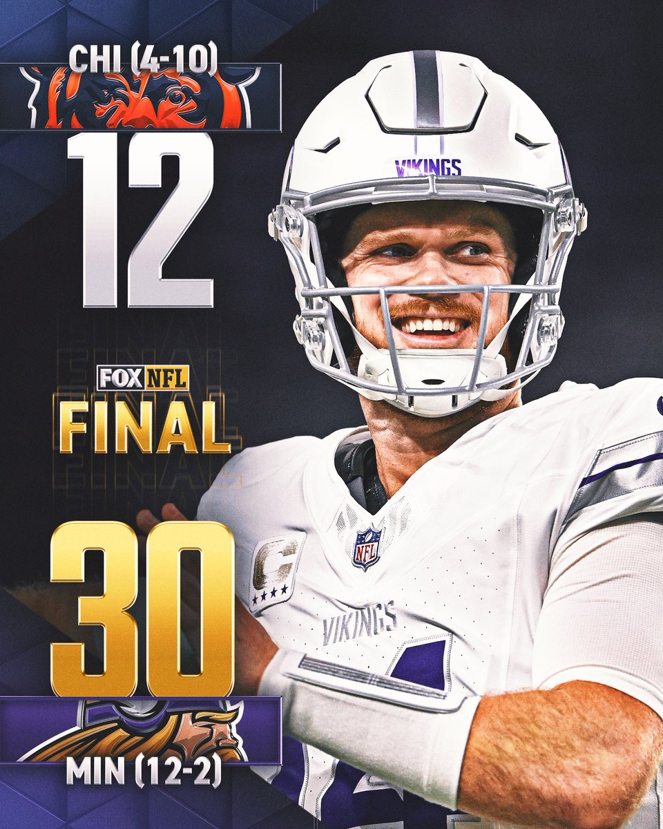 NFLonFOX's tweet photo. Vikings make it 7 straight wins and counting 🔥 https://t.co/YtDuZ89gve