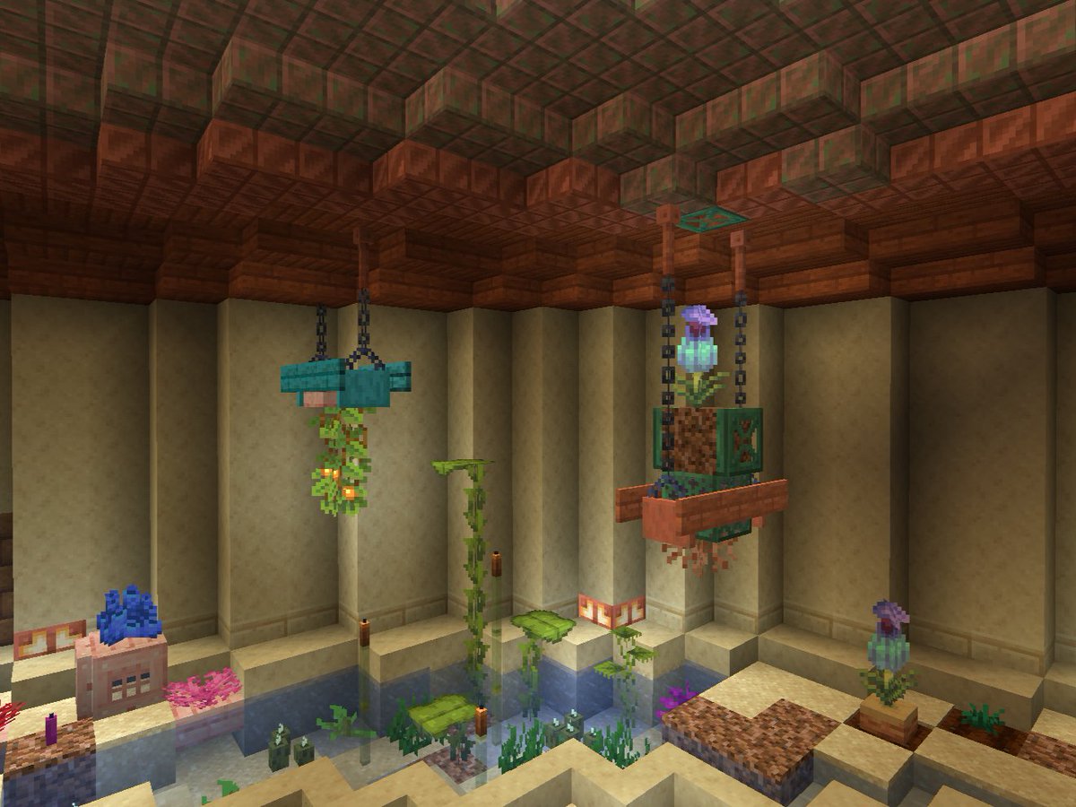 Just_LuPi_'s tweet photo. Coming up with different plants and flowerpots for a very special room with the help of armour stands. Inspired by Nausicaä of the Valley of the Wind. https://t.co/m62qQyjxsf