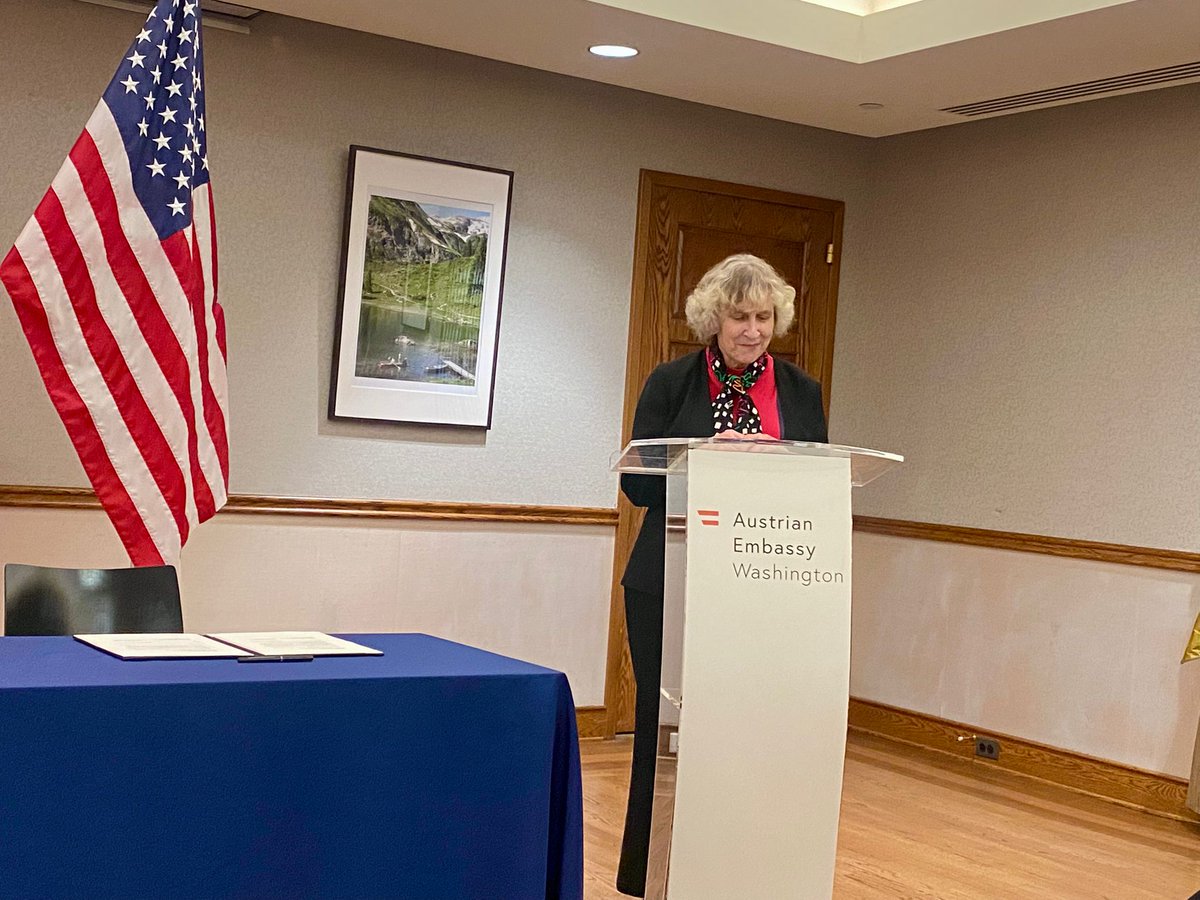 Holocaust archives preserve the stories of victims and survivors. At the Austrian Embassy tonight, the U.S. <a href="/HolocaustMuseum/">US Holocaust Museum</a>
and the Documentation Center of Austrian Resistance signed an agreement taking their cooperation to the next level. 
<a href="/AustriainUSA/">Embassy of Austria in the United States</a>