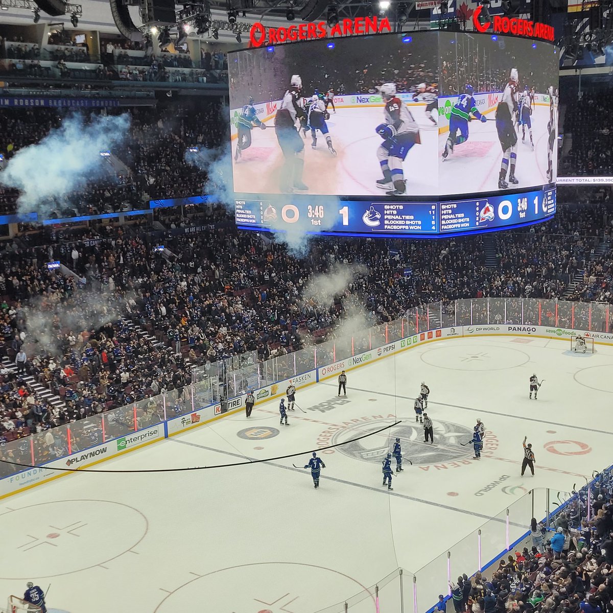 nicksterhann's tweet photo. Last game of this trip! @CanucksUk @Canucks https://t.co/7yPFsCW0bU