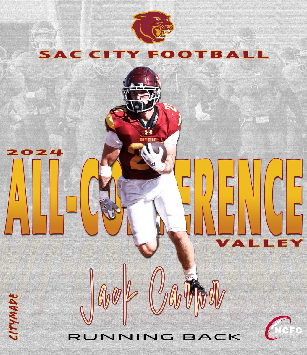 Jack Carner (@jack_carner) on Twitter photo Tremendous honor to be named All-Conference this season. A BIG thanks to my teammates and coaches.
#citymade
<a href="/SacCityFB/">Sac City Football</a> <a href="/IAmTDowns/">DBSelect_TDowns</a> <a href="/DBSelect13/">DBSelect</a> @Route_School <a href="/GroundSoldiers/">GroundSoldiers</a> <a href="/SacBee_JoeD/">Joe Davidson</a> Tremendous honor to be named All-Conference this season. A BIG thanks to my teammates and coaches.
#citymade
<a href="/SacCityFB/">Sac City Football</a> <a href="/IAmTDowns/">DBSelect_TDowns</a> <a href="/DBSelect13/">DBSelect</a> @Route_School <a href="/GroundSoldiers/">GroundSoldiers</a> <a href="/SacBee_JoeD/">Joe Davidson</a>