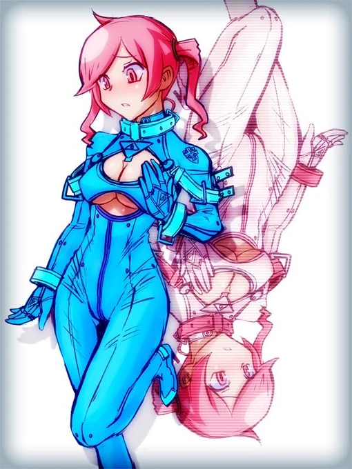 オリジナルスーツの鈴童アキホ。SAIで描いてた頃なのでずいぶん昔です。長くご愛顧ありがとうございます 
