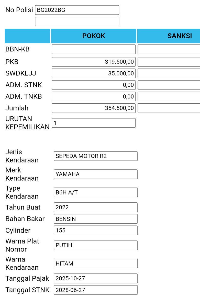 hatelovey's tweet photo. @dhemit_is_back @sumsel_polda Platnya punya motor yamaha 😃 https://t.co/XTrTEIyasg