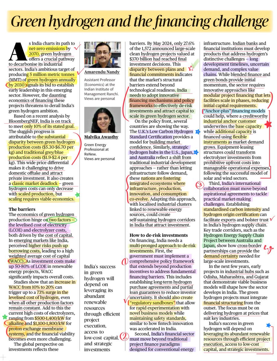 StudyRules12's tweet image. India’s Green Hydrogen Ambition , Risks and solutions 
#upsc2025 
#HPPSC
#GreenHydrogen
#RenewableEnergy 
#EnvironmentalJustice 
#Facts