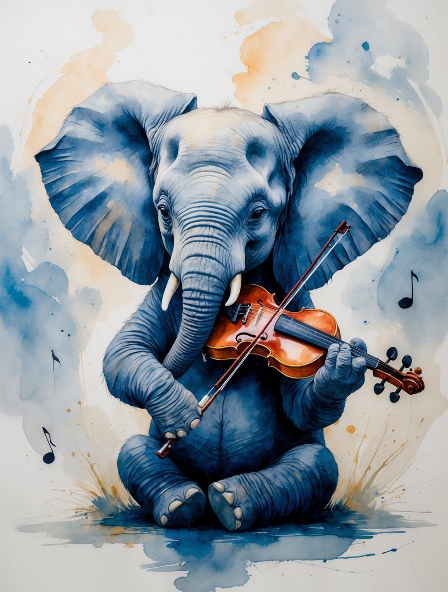 staticfolkler's tweet photo. In a world too loud, even the giants choose to whisper in music.
What would the soundtrack of your life sound like?
#InspiringArt #ViolinDreams #AIArtistry #ElephantMagic #MusicAndArt #BeautifulCreativity
#elephants
#art https://t.co/JlCGYKOBiS