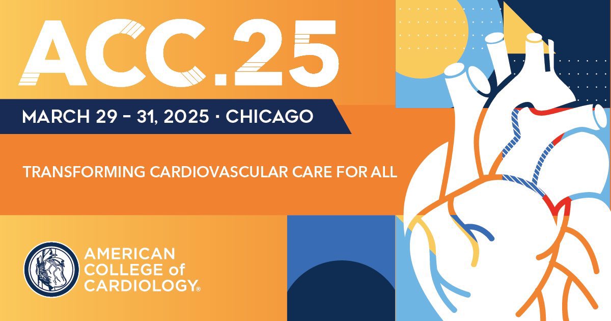 Thrilled to share that our abstracts have been accepted for presentation at #ACC25.  Excited to connect with colleagues and friends in Chicago. See you there!

#ACC2025 
<a href="/ACCinTouch/">American College of Cardiology</a>