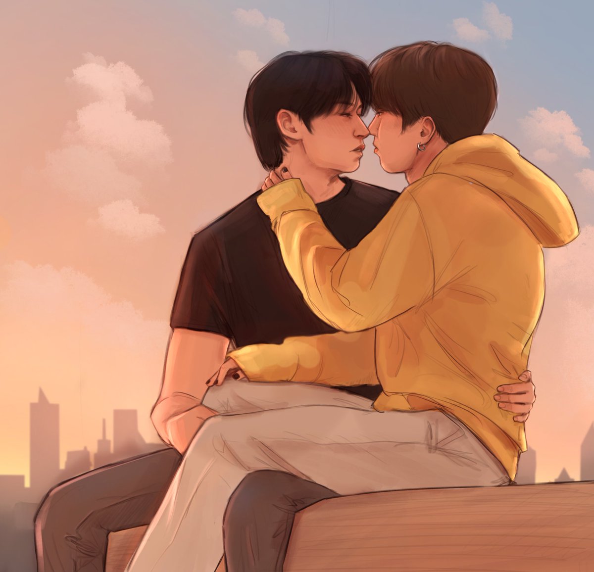 🐿️🐇 first kiss 😊