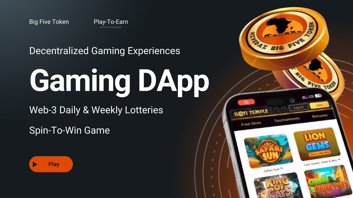 🔥 Get ready to Play-To-Earn 💰

The wait is finally over! #Africa's first #Web3 gaming #DApp is launching.

💥 Get ready to Spin-to-Win &amp; claim exciting rewards! Plus, don’t miss your chance to hit the jackpot with the Daily and Weekly lotteries!

#GameFi #PlayToEarn #BUIDL $BFT