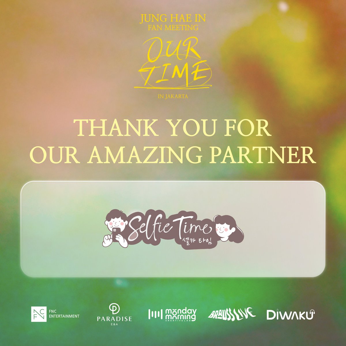 BraussLive's tweet photo. We would like to express our sincere gratitude to our partners for their generous sponsorship of the Jung Hae In Fan Meeting in Jakarta
✨

Their support enabled us to create a memorable experience for all the fans 🫰🏻💕

#Brauss
#BeBraveBebrauss
#Brausslive
#JungHaeInIndonesia
#HAEINESS
#FanMeeting
#JungHaeInJakarta2024