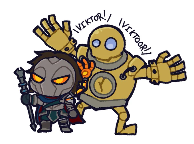 The Machine Herald and his creation #artoflegends #blitzcrank