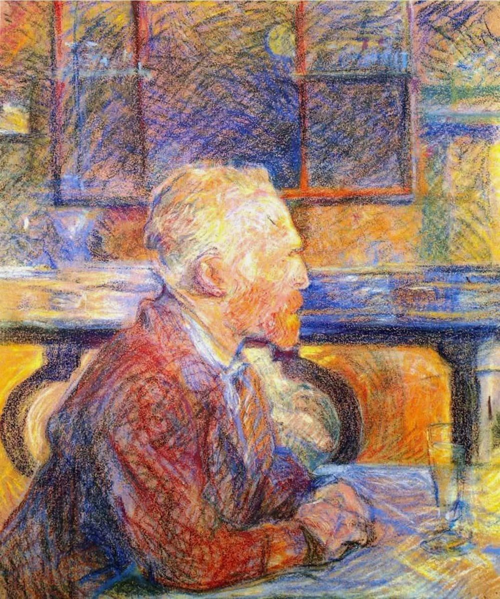 Arteymas_'s tweet photo. Henri de Toulouse Lautrec, retrato de Vincent van Gogh https://t.co/LKiLeSS9iC