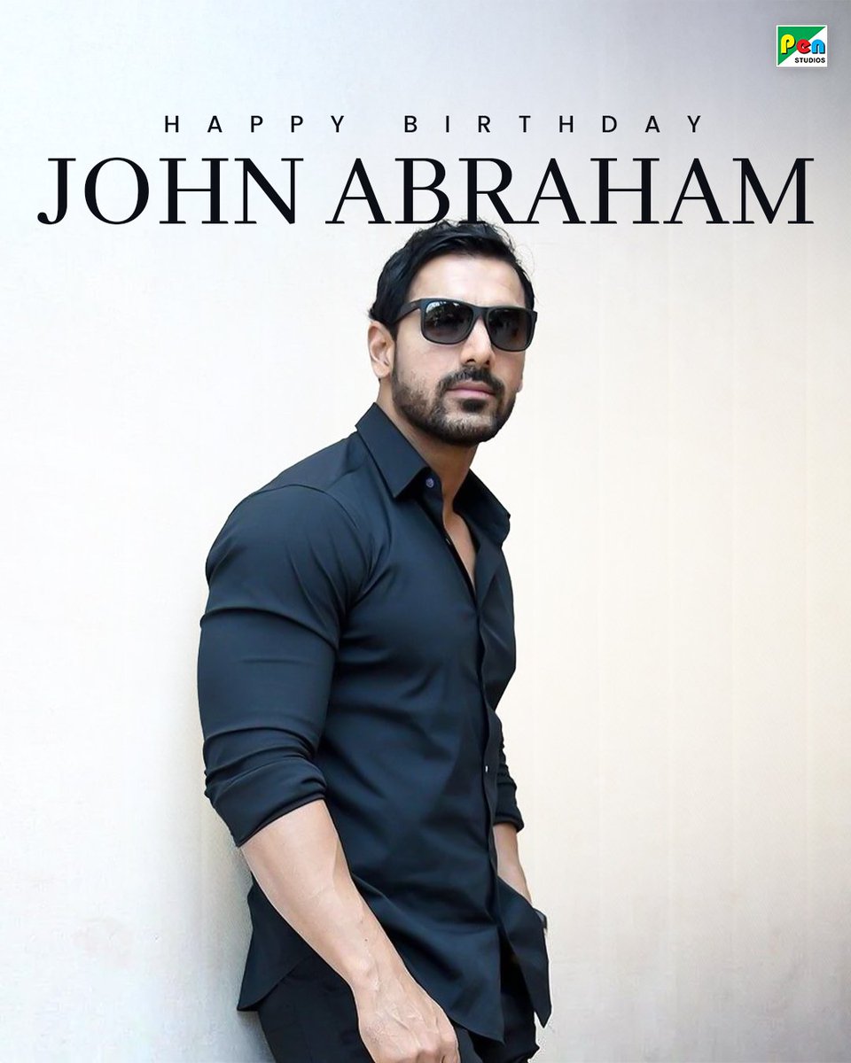 Pen Movies (@penmovies) on Twitter photo Happy birthday to Bollywood’s fitness icon <a href="/TheJohnAbraham/">John Abraham</a> 💪🏼🔥
Your action-packed performances and philanthropy inspire millions. ✨
Wishing you a power-packed year ahead! 🌠
#HappyBirthdayJohnAbraham #JohnAbraham #PenMovies Happy birthday to Bollywood’s fitness icon <a href="/TheJohnAbraham/">John Abraham</a> 💪🏼🔥
Your action-packed performances and philanthropy inspire millions. ✨
Wishing you a power-packed year ahead! 🌠
#HappyBirthdayJohnAbraham #JohnAbraham #PenMovies