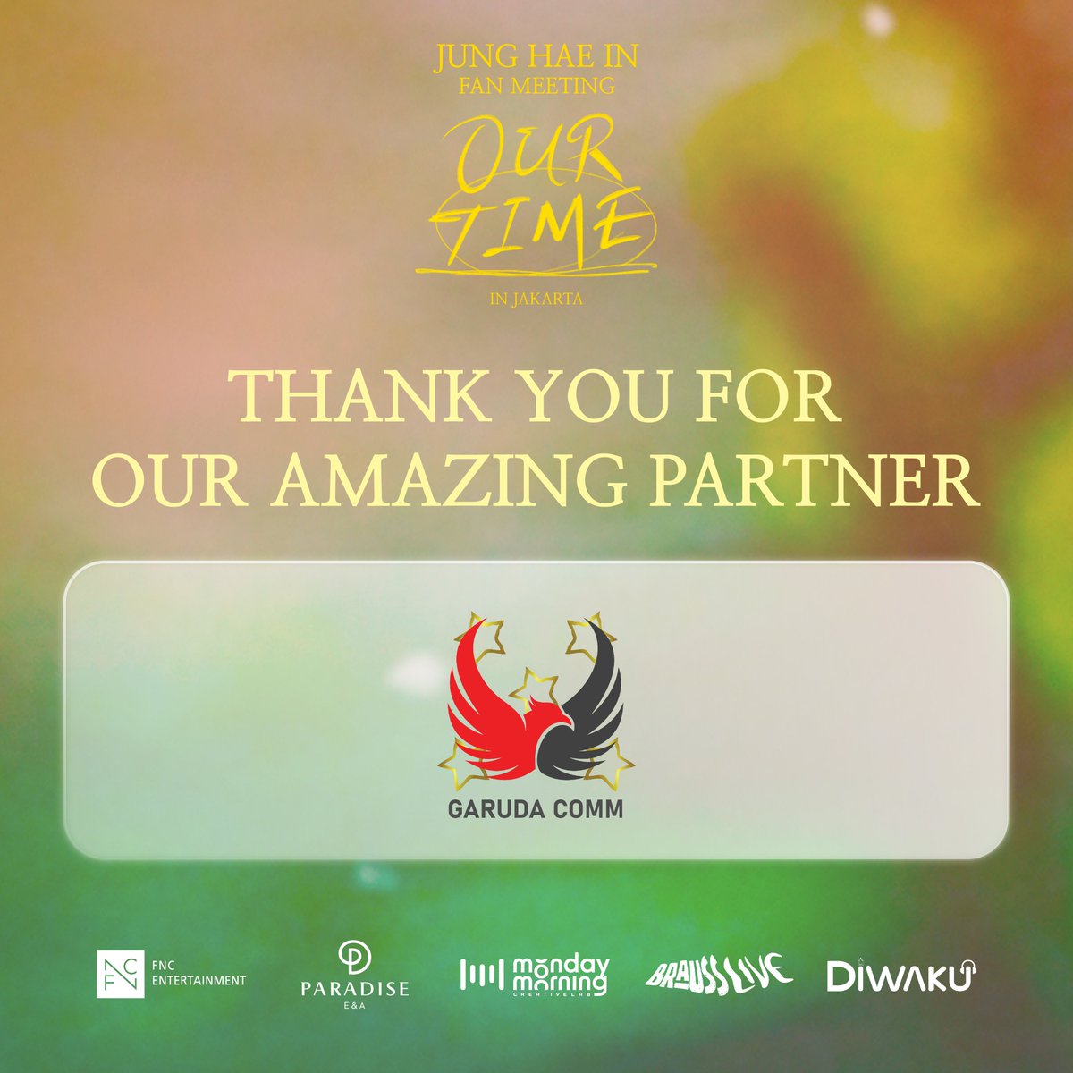 BraussLive's tweet photo. We would like to express our sincere gratitude to our partners for their generous sponsorship of the Jung Hae In Fan Meeting in Jakarta
✨

Their support enabled us to create a memorable experience for all the fans 🫰🏻💕

#Brauss
#BeBraveBebrauss
#Brausslive
#JungHaeInIndonesia
#HAEINESS
#FanMeeting
#JungHaeInJakarta2024