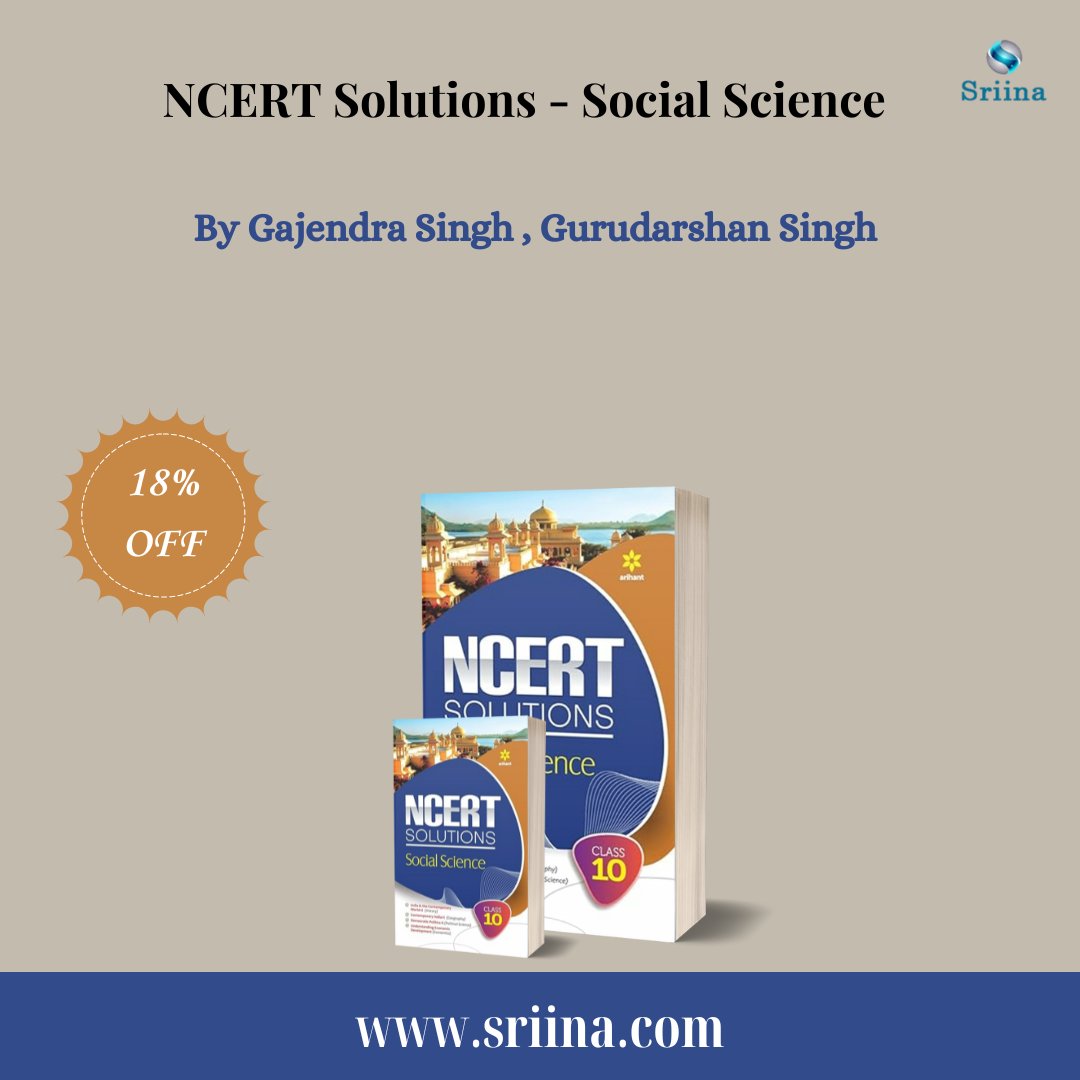 SriinaRetail's tweet image. Ace your Social Science exams with NCERT Solutions! 📚✨

.
.
.

Buy now - sriina.com/ncert-solution…

#ncertsolutions
#socialscience
#CBSE
#exampreparation
#AceYourExams
#StudyResources
#StudentLife
#studysmarter
#Sriina