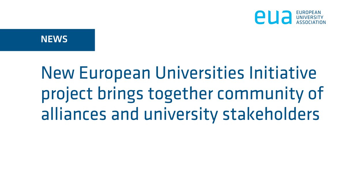 euatweets's tweet photo. EUA is pleased to be part of #FOREU4ALL, the @EUErasmusPlus-funded #EuropeanUniversities alliances Community of Practice launched on 2 December. EUA will ensure that the project remains linked to the wider higher education sector and offer its expertise https://t.co/JvI9bN7OKZ https://t.co/zSeVLUYapp