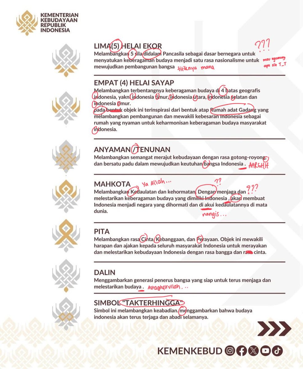 Kementerian…. Kebudayaan….. EYD…….. please……. I am begging on my knees…..