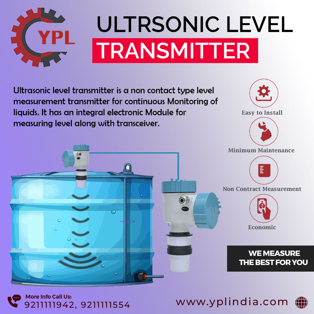 YPLInstrument's tweet image. Experience unparalleled precision and reliability with our Ultrasonic Level Transmitter!
Discover more about the ypl and how it can enhance your operations: yplindia.com
#ypl #yplinstruments #UltrasonicLevelTransmitter #IndustrialAutomation #LiquidMeasurement