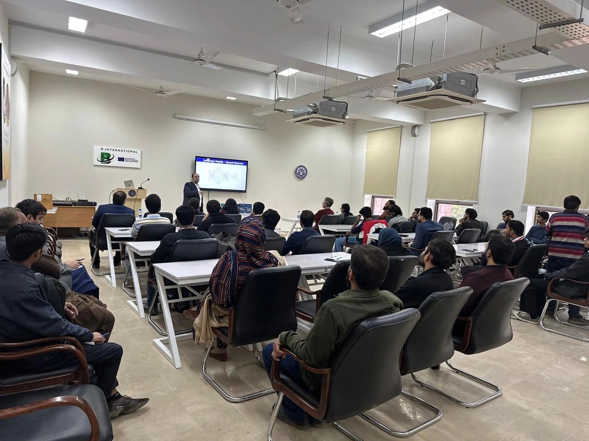 umanq's tweet photo. I had the privilege of presenting a talk, "The Rise of Generative AI", at the NUST Central Library. It was truly inspiring to discuss the advancements and impact of Generative AI with such an enthusiastic audience. Your participation, insightful questions, and engaging discussions made this event truly memorable. 

Together, we continue to explore and define the future of Generative AI!
