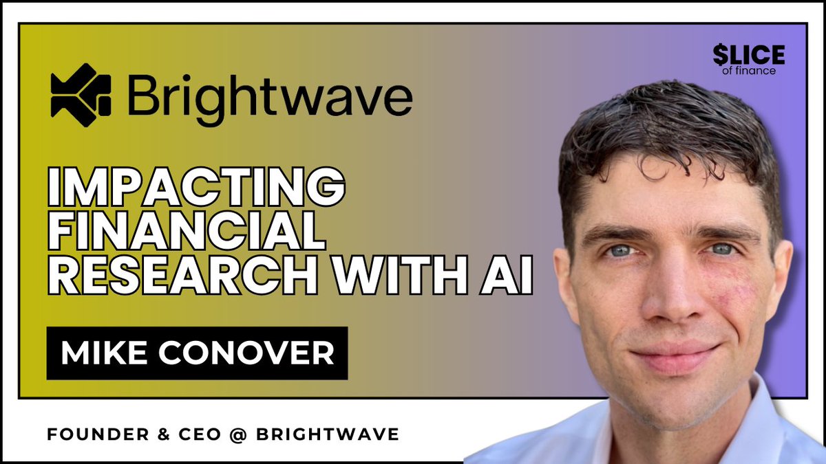🔥 I recently interviewed  <a href="/vagabondjack/">Mike Conover</a> (Mike Conover), Founder &amp; CEO at <a href="/brightwaveio/">Brightwave</a>.

A few key insights that stoked my curiosity:

- Most AI demos in finance are "garden path demos" - they only work when you follow exact steps. The real world is messier.

- Current AI