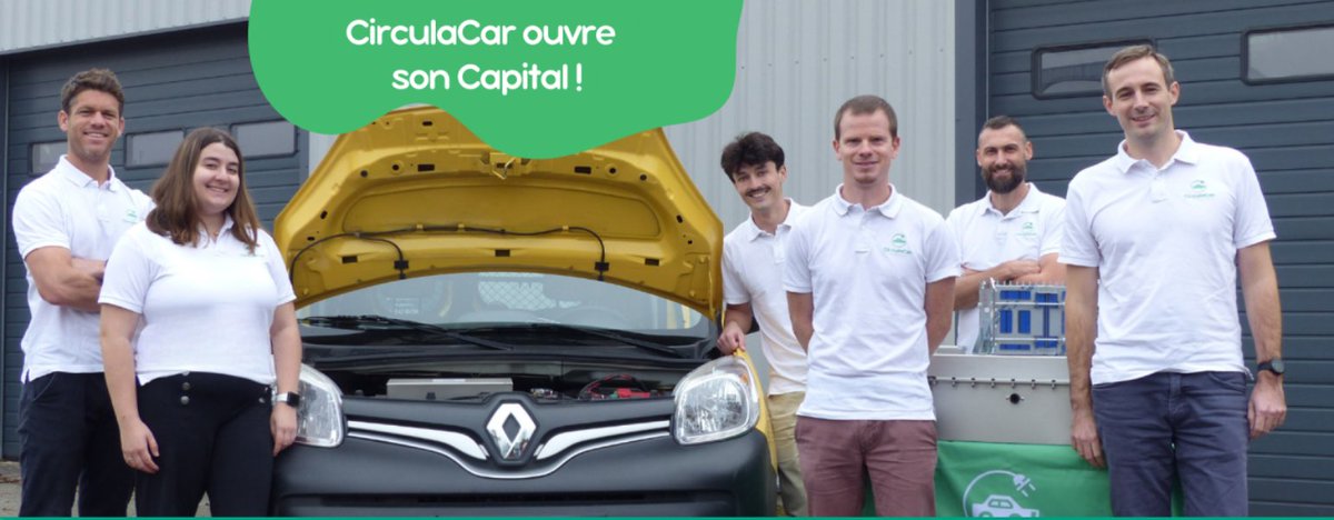 💰<a href="/CirculaCar/">CirculaCar</a> ouvre son capital !🚙

Avec YPIK, le club d'investissement fondé par des diplômés <a href="/KEDGEBSAlumni/">KEDGE Alumni</a> , investissez dans une startup innovante au service de la transition écologique des véhicules industriels !

Infos: entrepreneurship.kedge.edu/actualites/lev…

#LeveeDeFonds #crowdfunding