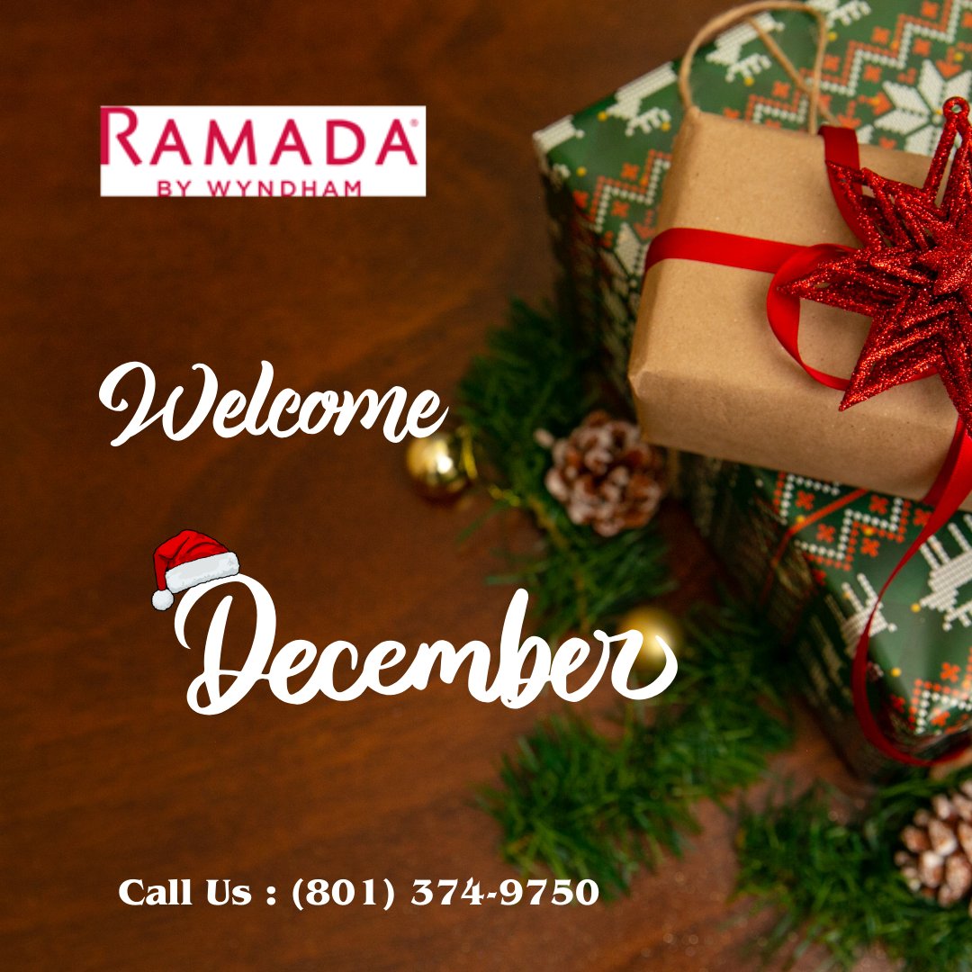 InRamada's tweet image. Welcome, December! 📷 Your perfect winter escape is here. Enjoy cozy stays with loved ones at Ramada Provo Hotel this festive season. 📷your are just one click away from ramadaprovout.com
#HelloDecember #FamilyGetaway