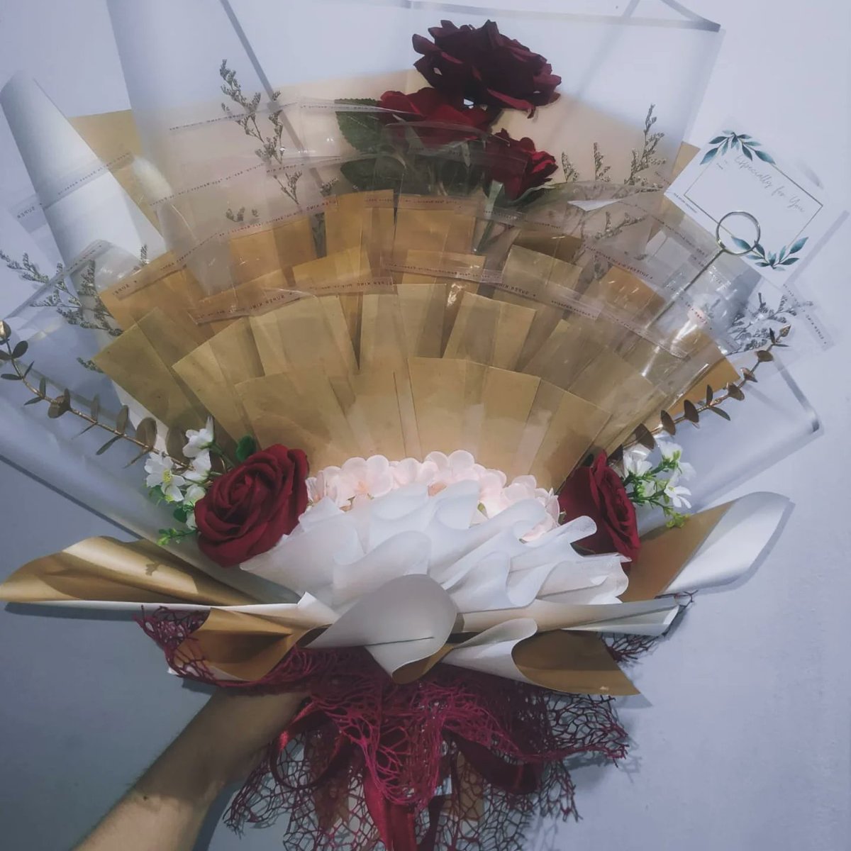 OurstuffID's tweet photo. Buket Uang isi 25 Lembar Premium 

Harga dengan bunga = Rp200.000

#DIY #Seserahan #ulangtahun #kadonatal #hadiah #hariibu #anniversary #graduation #Flowers #buketuang #buketbunga #fypシ https://t.co/QgQv8Jcz7Z