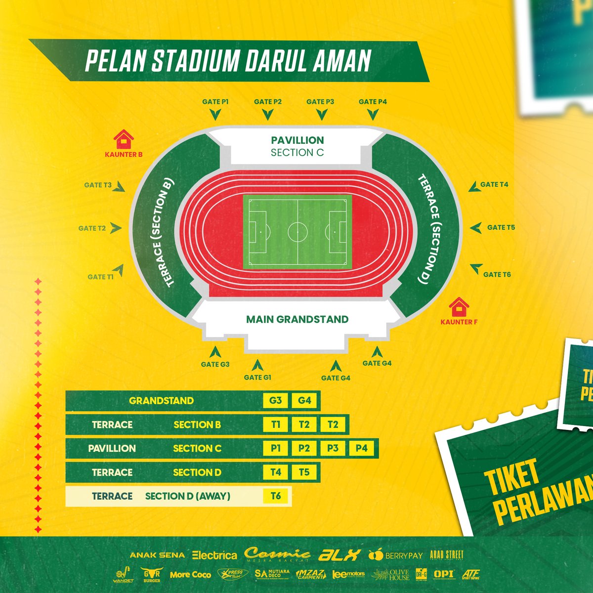 kda_fc's tweet image. 🔰 𝐈𝐍𝐅𝐎 𝐓𝐈𝐊𝐄𝐓 𝐏𝐄𝐑𝐋𝐀𝐖𝐀𝐍𝐀𝐍 𝐃𝐈 𝐒𝐓𝐀𝐃𝐈𝐔𝐌 𝐃𝐀𝐑𝐔𝐋 𝐀𝐌𝐀𝐍 🔰

Maklum: Masuk percuma kepada 𝐖𝐚𝐧𝐢𝐭𝐚 &amp;amp; 𝐊𝐚𝐧𝐚𝐤-𝐤𝐚𝐧𝐚𝐤 𝐩𝐞𝐫𝐞𝐦𝐩𝐮𝐚𝐧 𝐬𝐚𝐡𝐚𝐣𝐚.

Tarikh : 18 DISEMBER 2024 (RABU)
Masa : 3 PETANG - 9.30 MALAM

#KDAFC #LigaSuper2425 #KDAPEN