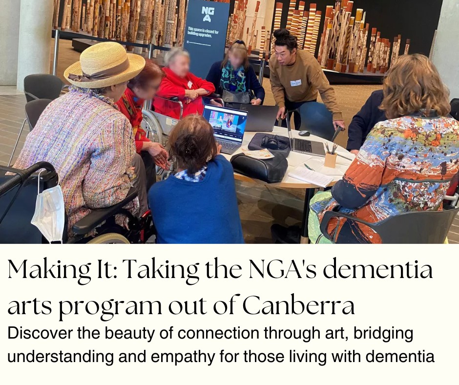 The Making It program expanded online to reach homes, aged care facilities, and local art spaces across the country.

Read more 👉 lttr.ai/AZl6B

#ArtAndEmpathy #DementiaAwareness #ArtTherapy #ArtAndHealth #InclusiveArt #CreativeEngagement