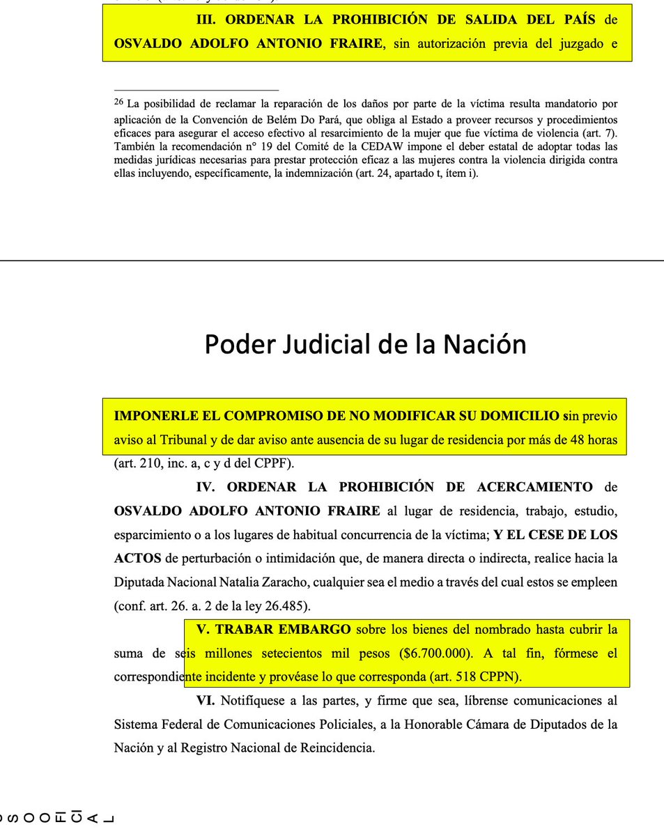 noplacexhideo's tweet photo. CONDENADO Y EMBARGADO

Osvaldo Fraire fue condenado y embargado por $6.700.000 por amenazar a la diputada Zaracho.
El otro acusado, en unas de las IP rastreadas, correspondían a la Universidad de Tucumán dónde es empleado.

LA JODA SALIÓ CARA. TODO PELOTUDOS.

Parte del fallo 👇 https://t.co/m66uSW80kt