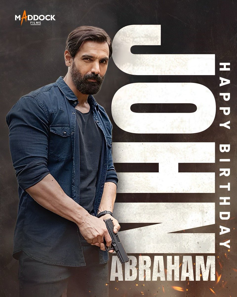 Maddockfilms (@maddockfilms) on Twitter photo Wishing the man who brings thrill and action to every frame! Happy Birthday, <a href="/TheJohnAbraham/">John Abraham</a> 💥
#HappyBirthdayJohnAbraham #JohnAbraham #Tehran #DineshVijan #MaddockFilms Wishing the man who brings thrill and action to every frame! Happy Birthday, <a href="/TheJohnAbraham/">John Abraham</a> 💥
#HappyBirthdayJohnAbraham #JohnAbraham #Tehran #DineshVijan #MaddockFilms