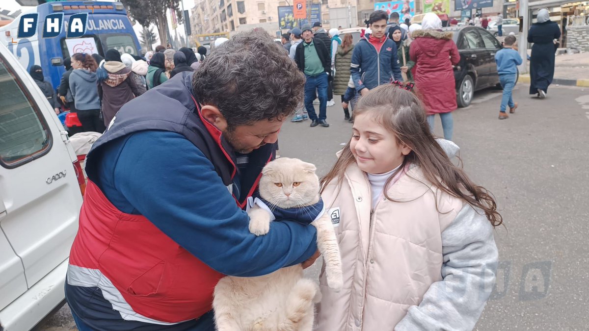 The cat man of Aleppo everybody 💚