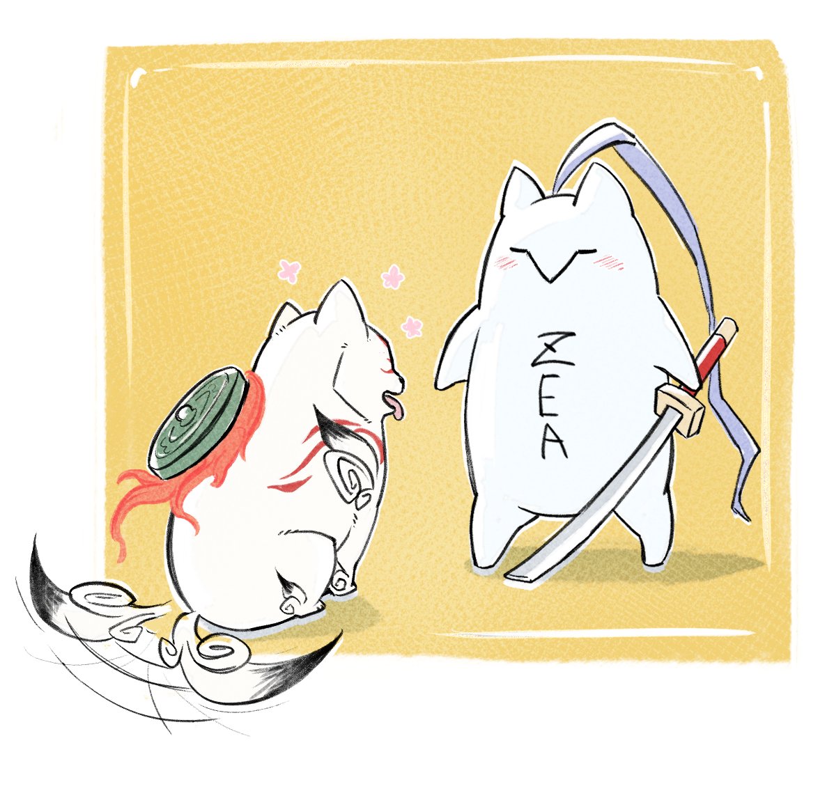#okami x #blazblue