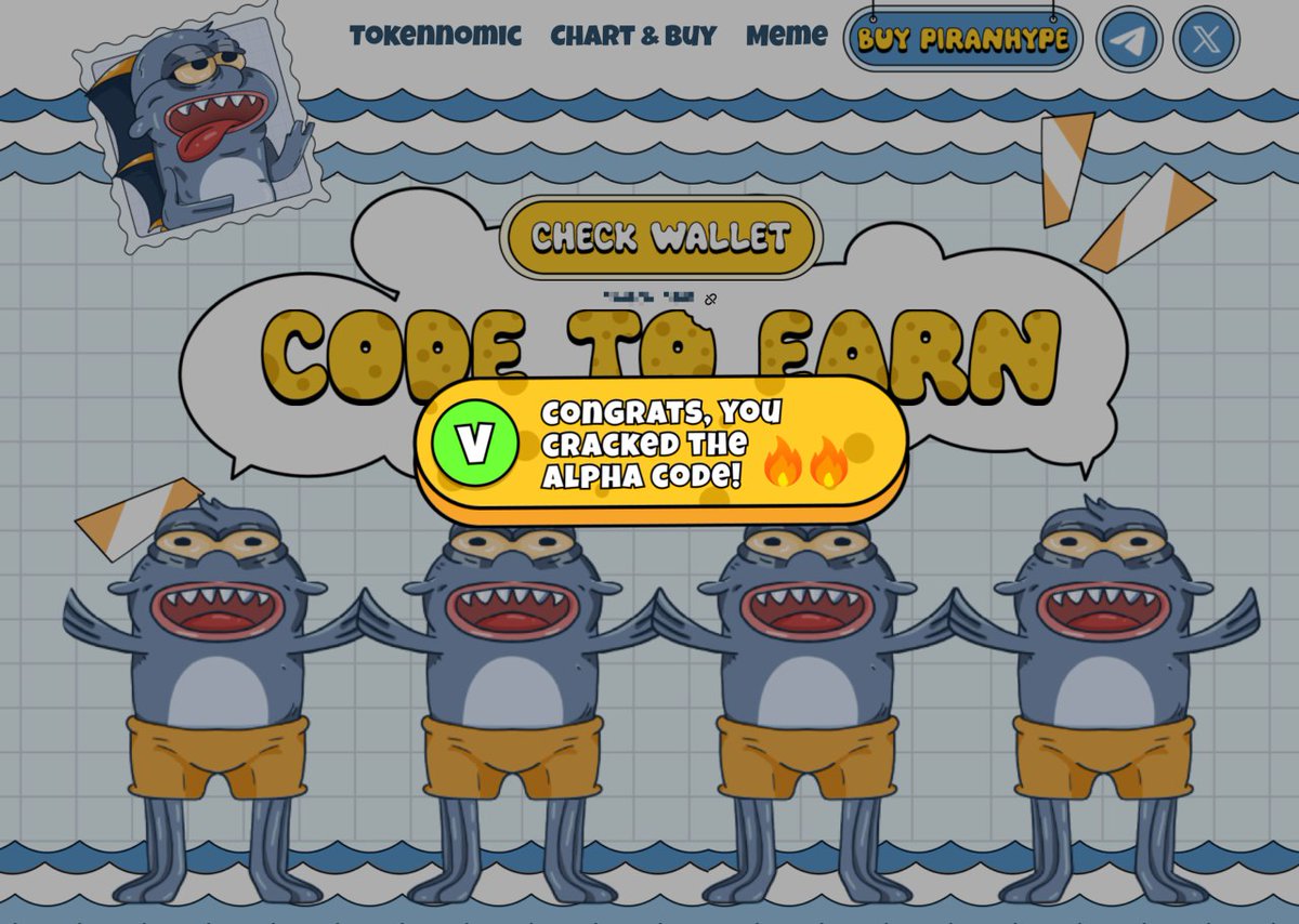 0nlyfrank's tweet photo. @Ghost_Degenn You are missing the only hypeed coin on sui.
$PRH is the ticker, the dev is always delivering.
@piranhype is more than a meme the #piranhypecode is a culture.
Make sure you crack it.
Tg:https://t.co/ttvskoYa3J https://t.co/BBech5Je6k