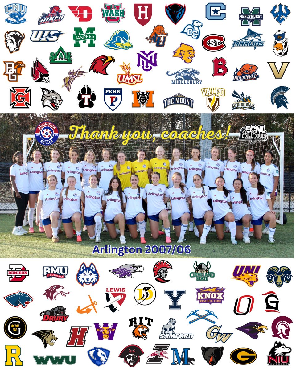 Arlington 07/06 Girls ECNL (@arl07girlsecnl) on Twitter photo Huge thank you to all the college coaches who braved the cold and rain to watch us play at ECNL St Louis! #TeamArlington <a href="/arlingtonsoccer/">Arlington Soccer</a> <a href="/ECNLgirls/">ECNL Girls</a> <a href="/ImYouthSoccer/">ECNL/GA/Recruiting/College Soccer</a> <a href="/TopDrawerSoccer/">TopDrawerSoccer</a> Huge thank you to all the college coaches who braved the cold and rain to watch us play at ECNL St Louis! #TeamArlington <a href="/arlingtonsoccer/">Arlington Soccer</a> <a href="/ECNLgirls/">ECNL Girls</a> <a href="/ImYouthSoccer/">ECNL/GA/Recruiting/College Soccer</a> <a href="/TopDrawerSoccer/">TopDrawerSoccer</a>