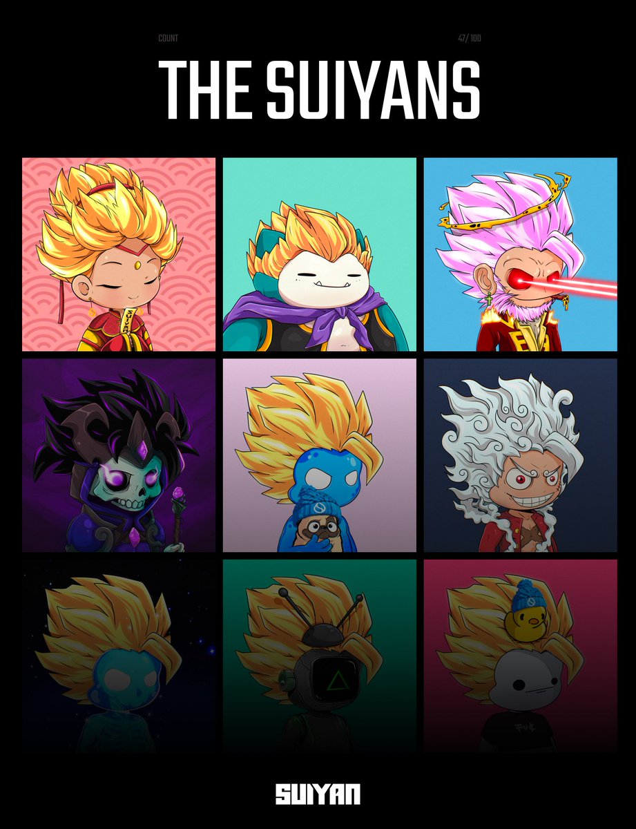 supersuiyan's tweet photo. INTRODUCING THE SUIYANS💥 

We're excited to present The Suiyans, an exclusive, hand-drawn PFP collection created by our talented lead artist @hellocakil_ckz . 

With only 100 NFTs in existence, this ultra-limited collection is designed for a tight-knit community of holders, offering exclusive access to the Suiyan Core Group and all the unique benefits that come with it.  

Here’s everything you need to know about The Suiyans, lets dive in 🧵👇