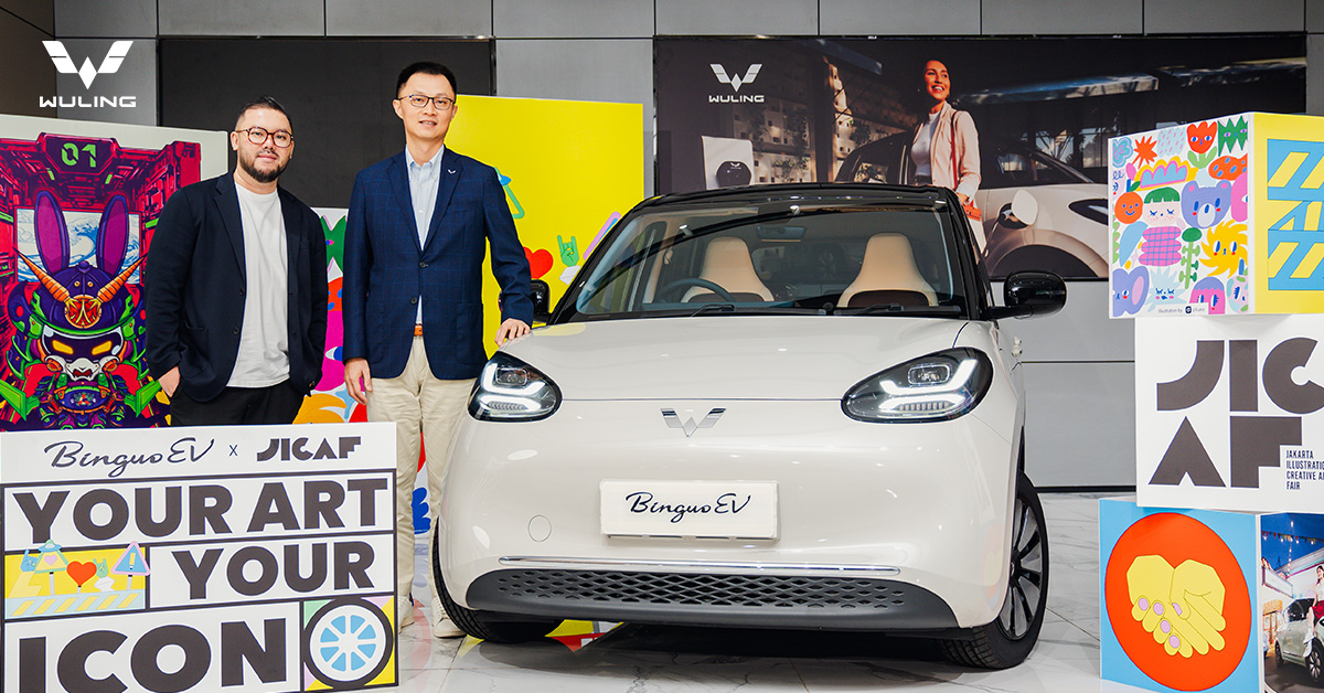 WulingMotorsID's tweet photo. Wuling Bersama JICAF Menggelar Lomba Desain "Your Art Your Icon" Untuk Eksterior BinguoEV
Baca selengkapnya di https://t.co/3l0yGH6F9r
#WulingMotors #DriveForABetterLife #DriveForAGreenLife #WulingYES https://t.co/c8yjIwWu9i