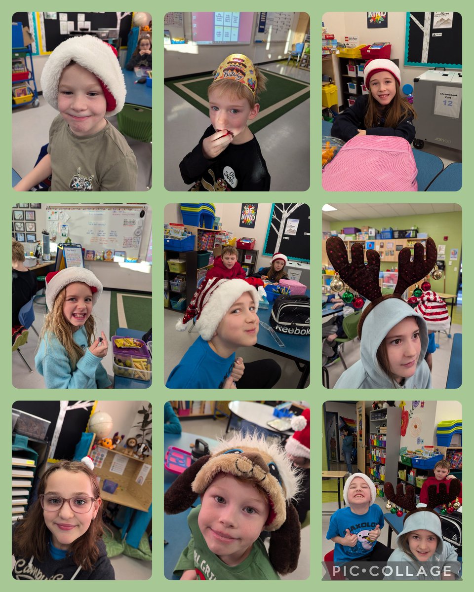 Spirit Week kicked off today with Winter Hat Day <a href="/ChristinaGFMPSD/">ChristinaGordon</a> <a href="/FMPSD/">Fort McMurray Public School Division</a> #iteachthird #spiritday #christmasiscoming #grade3istheplacetobe