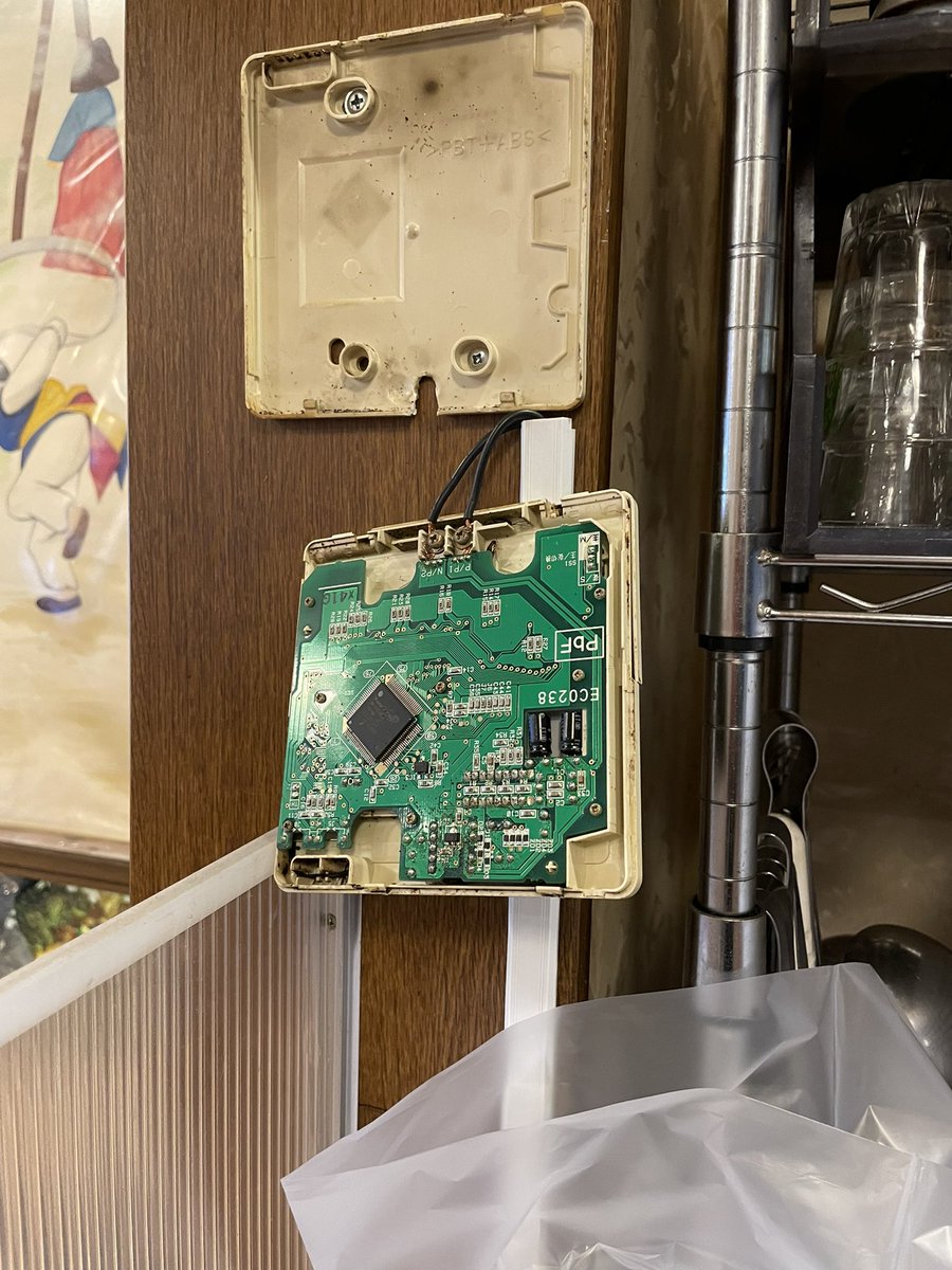 エアコンのリモコン
温度表示下がらないとの事だったので新しい物と取り替える為に型番調べようと開けたら

G  G  Gが潜んでいた😱
小さいとは言えキモーい

いくらか暖かいのか？
何処にでもいるなぁー