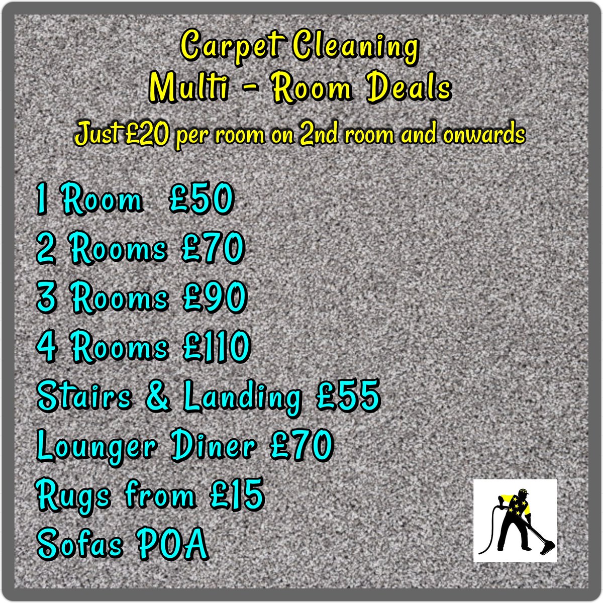 Secure your early January carpet cleaning appointment and get it booked today 💫💥